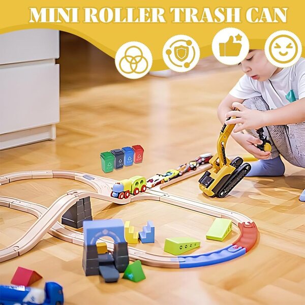 Set 5 Mini Cestini Spazzatura per Case delle Bambole e Decorazioni Miniatura LKJAUOZ