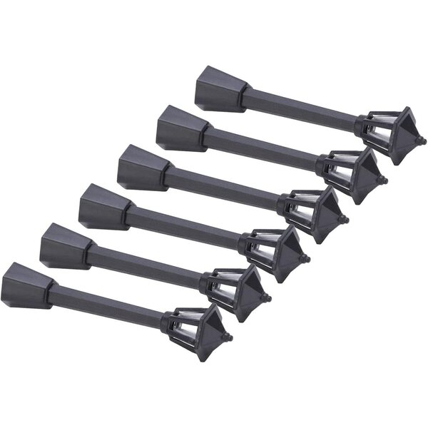 Mini-Gartenlampen für den Modellbau – 6er-Set aus sicherem Kunststoff