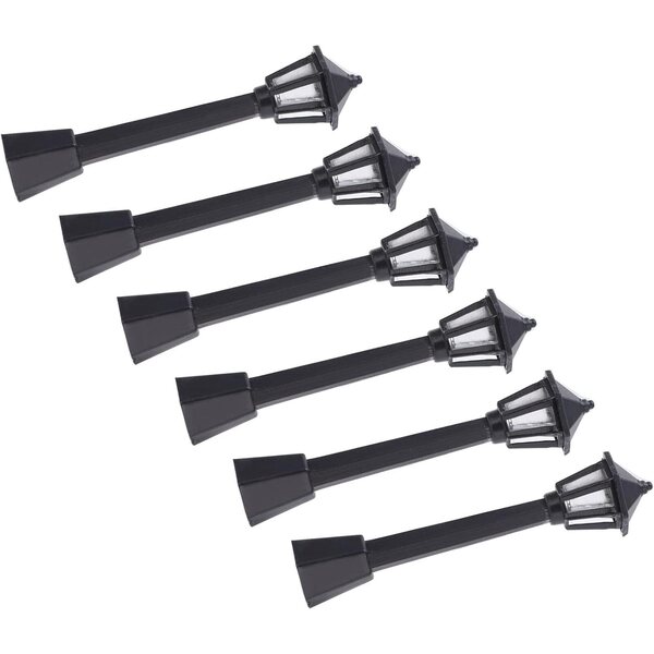 Mini-Gartenlampen für den Modellbau – 6er-Set aus sicherem Kunststoff