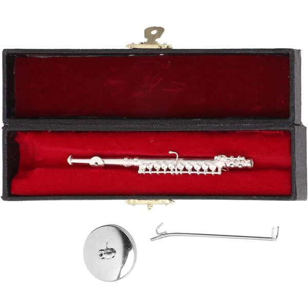 Mini-Kupferflöte Modell 11 cm mit Ständer und eleganter Geschenkbox