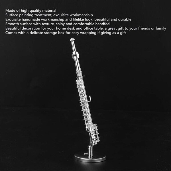 Mini-Kupferflöte Modell 11 cm mit Ständer und eleganter Geschenkbox