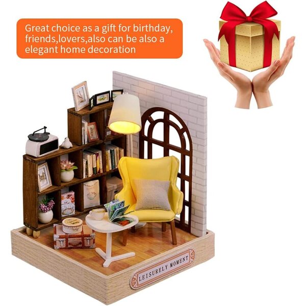 DIY-Miniatur-Puppenhaus-Bausatz – 4 Landschaftsszenen aus Holz – handgefertigte Dekorationen