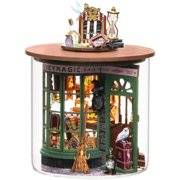 3D-Miniatur-Puppenhaus-Bausatz aus Holz zusammenbauen – kreatives und dekoratives Geschenk