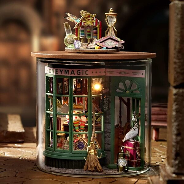 3D-Miniatur-Puppenhaus-Bausatz aus Holz zusammenbauen – kreatives und dekoratives Geschenk