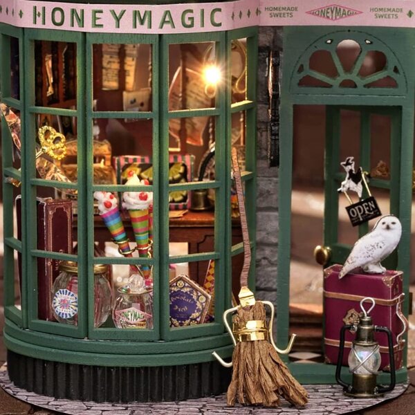 3D-Miniatur-Puppenhaus-Bausatz aus Holz zusammenbauen – kreatives und dekoratives Geschenk