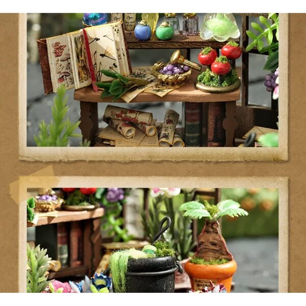 3D-Miniatur-Puppenhaus-Bausatz aus Holz zusammenbauen – kreatives und dekoratives Geschenk