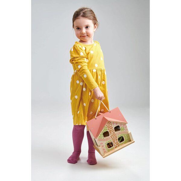 Tender Leaf Toys Casa delle Bambole Rosewood in Legno Sostenibile con Accessori Completi
