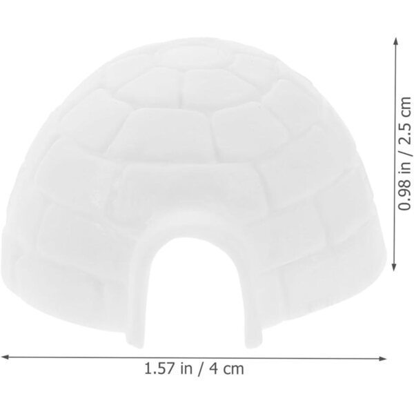 Mini Casa di Ghiaccio Polare Decorativa in PVC per Ufficio e Paesaggi Miniatura