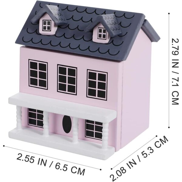Casa delle bambole 3D in legno Toyvian miniatura elegante e decorativa