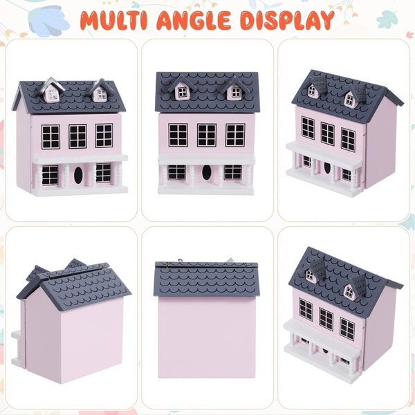 Casa delle bambole 3D in legno Toyvian miniatura elegante e decorativa