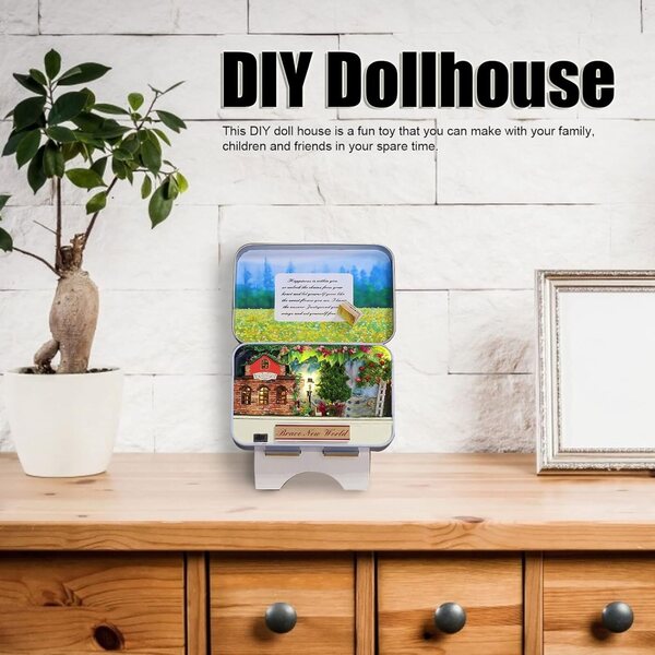 Kit Casa delle Bambole in Legno DIY - Gioco Educativo Creativo per Bambini e Famiglie