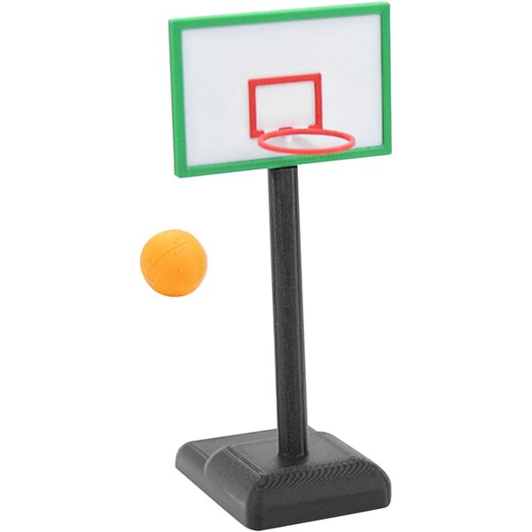 Mini Basket Garvalon: Panier e Pallone Giocattolo Multicolore per Casa delle Bambole