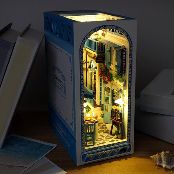 Booknook 3D Miniatur Brise Marine – Dekorativer Holzbausatz