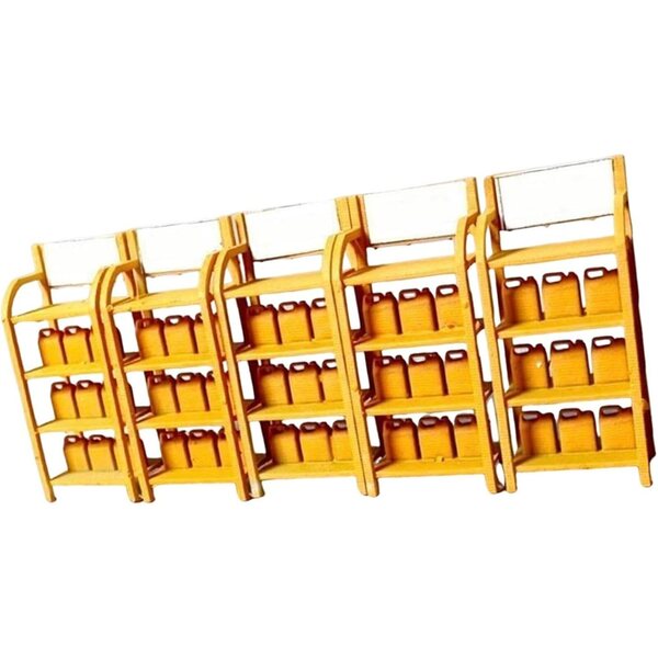 Miniaturhalterung für Ölfässer 1:64 – Set mit 5 realistischen Teilen aus Polypropylen