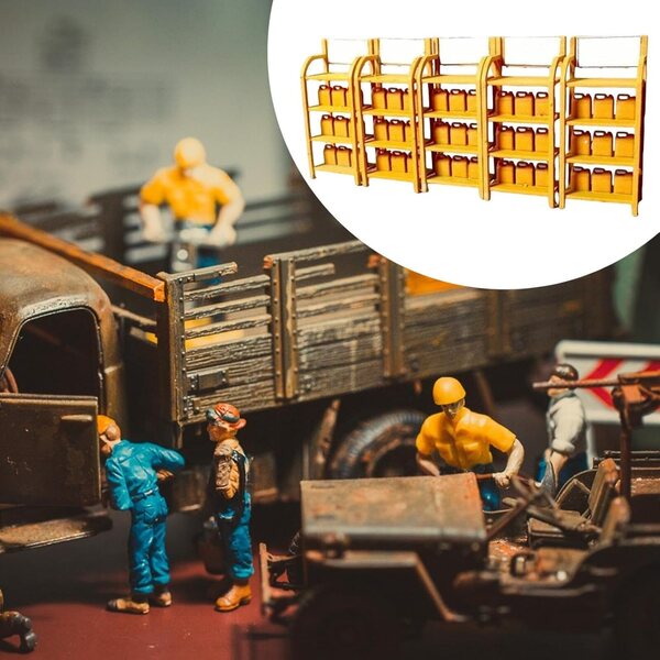 Miniaturhalterung für Ölfässer 1:64 – Set mit 5 realistischen Teilen aus Polypropylen