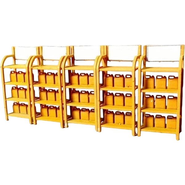 Miniaturhalterung für Ölfässer 1:64 – Set mit 5 realistischen Teilen aus Polypropylen