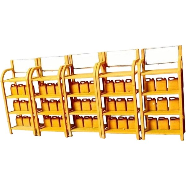 Miniaturhalterung für Ölfässer 1:64 – Set mit 5 realistischen Teilen aus Polypropylen