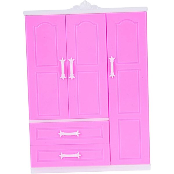 Armadio per bambole 30 cm in miniatura, organizer per vestiti, mobili realistici