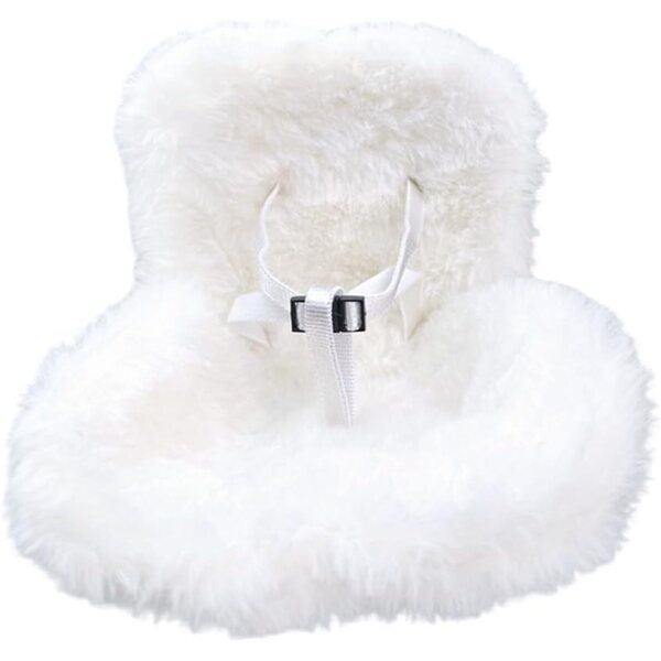 Seggiolino Sicurezza per Bambole GXGM in peluche con clip aria e fragranza, bianco