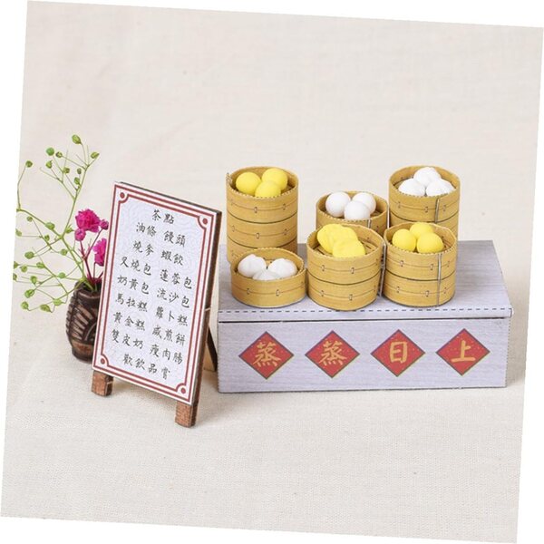 Maquette Maison Miniature Chinoise da Assemblare in Legno, Carta e Plastica, Decorazione DIY