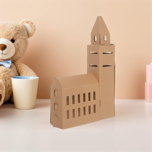 Kit Mini Case in Cartone MOKKHNB 6 Pezzi per Casa delle Bambole e Modellismo