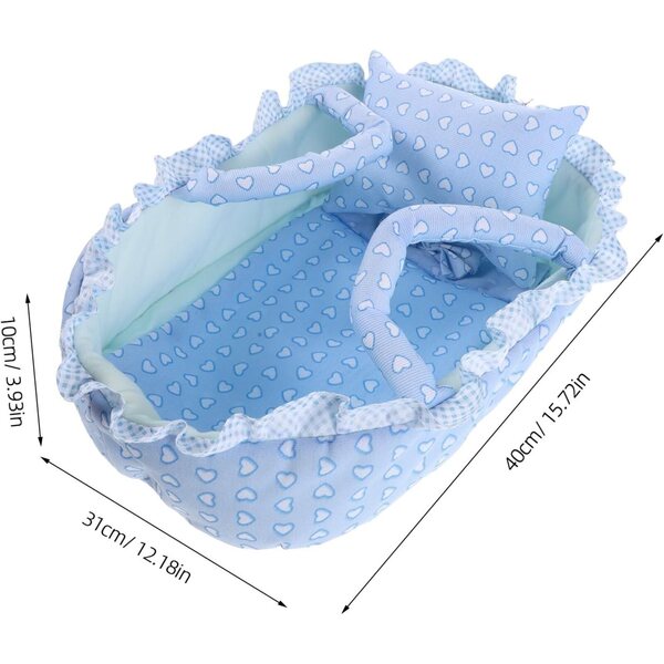Gatuida Reborn Babytrage: weiche Textilwiege für Puppen unter 35 cm