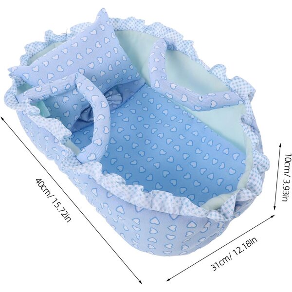 Gatuida Reborn Babytrage: weiche Textilwiege für Puppen unter 35 cm