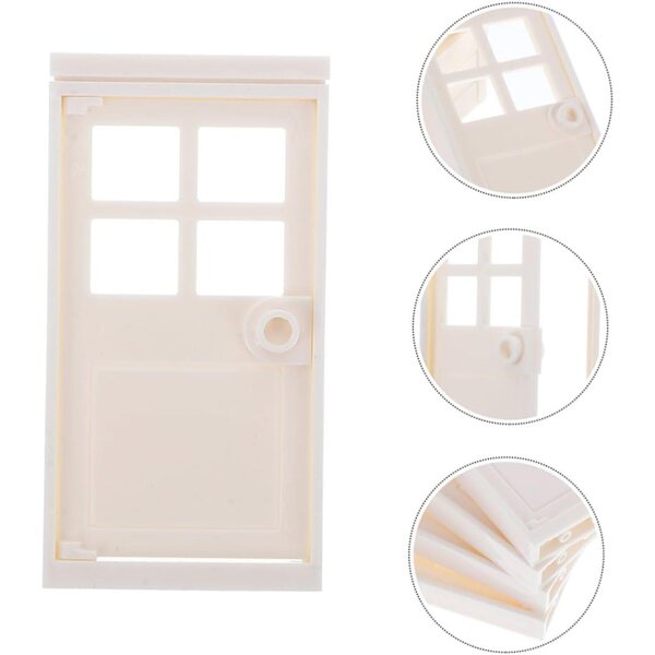 Set porte e finestre in plastica per casa delle bambole kit completo miniatura realistica