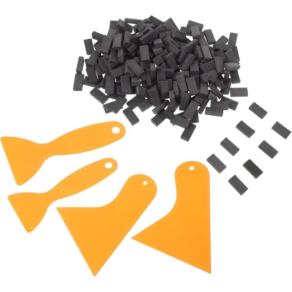 Kit 204 Mini Briciole Grigie per Costruzioni e Micro Paesaggi in Ceramica