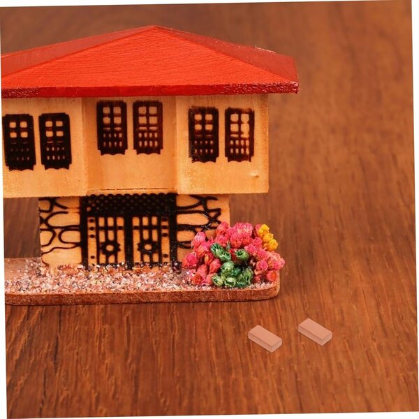 Set 204 Mini Briciole Rosse per Casa di Bambole e Decorazioni da Giardino