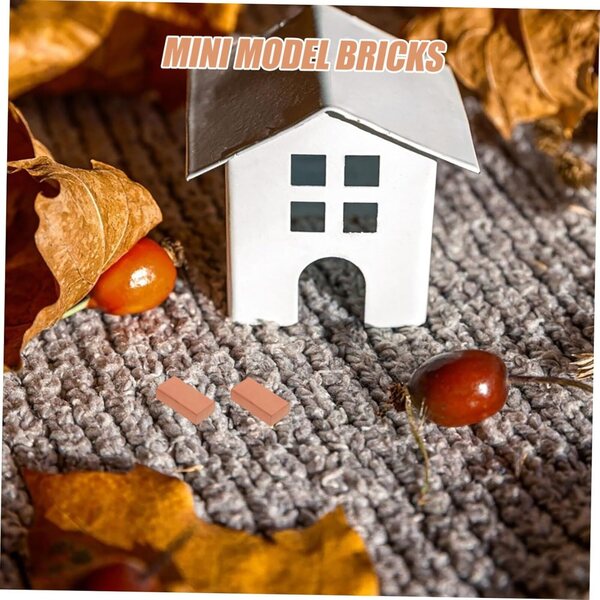 Set 204 Mini Briciole Rosse per Casa di Bambole e Decorazioni da Giardino