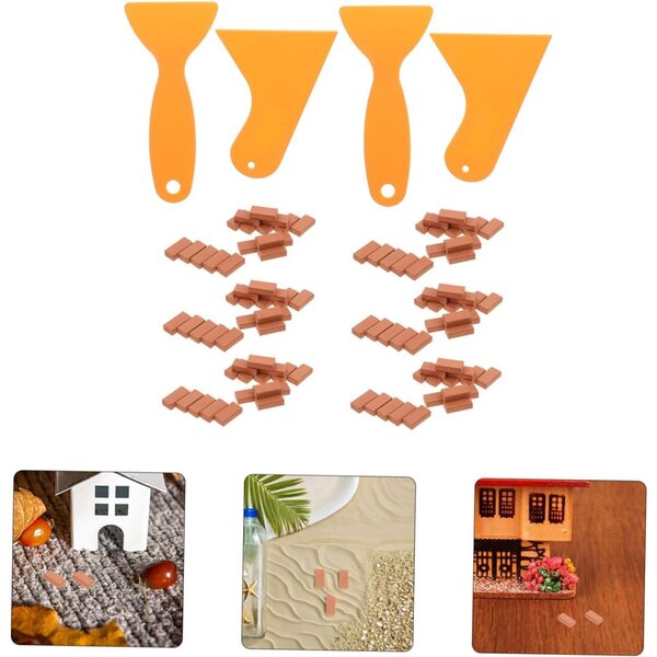 Kit 204 Mini Bricolage Briques Miniatures per Case di Bambole Modelli Architettonici
