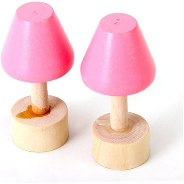 Holzmöbelset für 1:12 Puppenhaus – komplettes Schlafzimmer und Zubehör