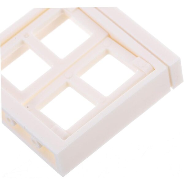 Set mit 4 realistischen Miniaturfenstern aus Kunststoff für DIY-Puppenhäuser und Sammler