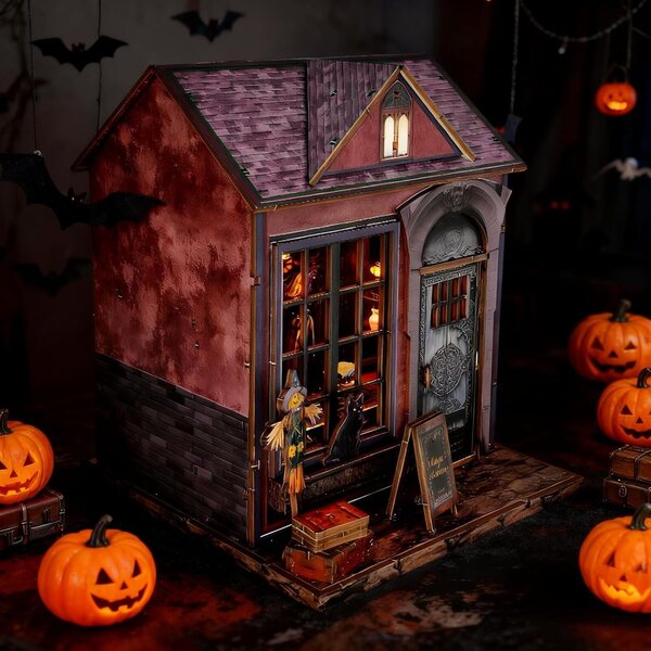 Kit casa miniatura fai da te Magic Cabin - decorazione in legno 3D magica e creativa