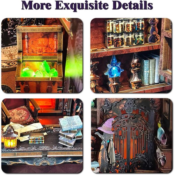 Kit casa miniatura fai da te Magic Cabin - decorazione in legno 3D magica e creativa