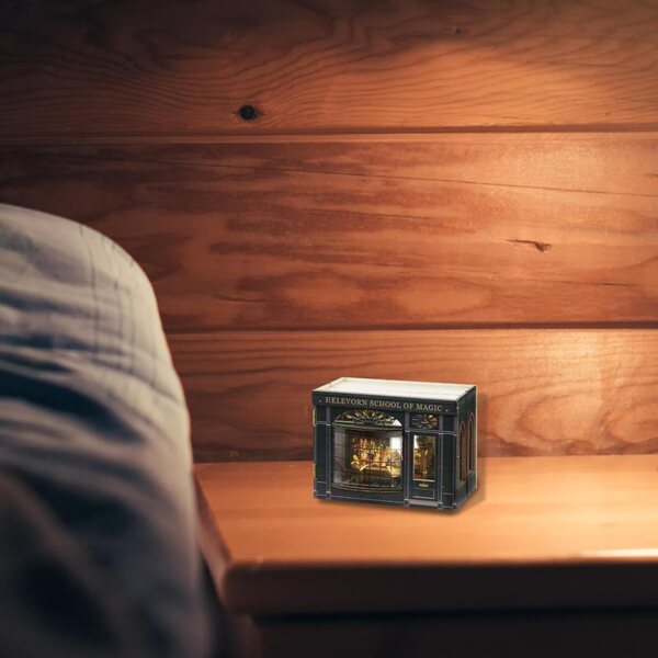 DIY 3D-Puppenhaus-Bausatz aus Holz | Kreative Miniatur mit Stoff- und Papieraccessoires