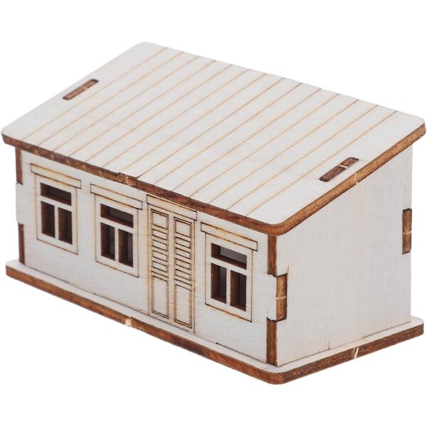 PartyKindom Casa Miniatura DIY in Legno per Decorazioni Natalizie e Progetti Creativi