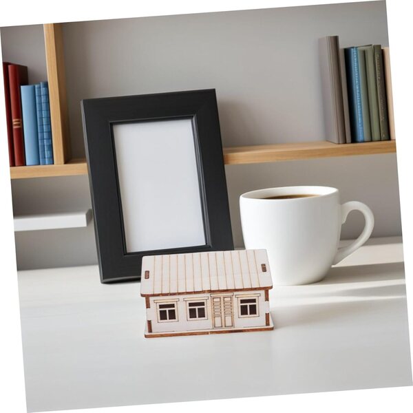 PartyKindom Casa Miniatura DIY in Legno per Decorazioni Natalizie e Progetti Creativi