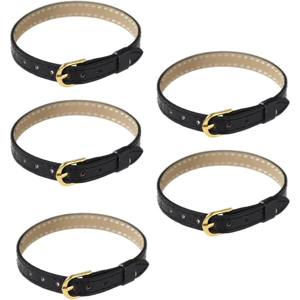 Set 5 Cinture Regolabili per Bambole 1/16 con Fibbie in Metallo - Accessori Miniature