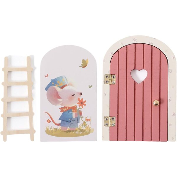 Dekorative Wandfeentür aus Holz für Zuhause, Party und Kinderzimmer