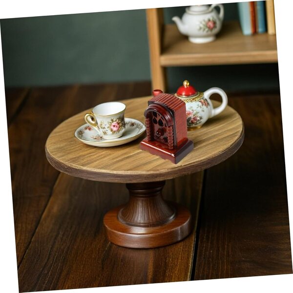 Radio Miniature Vintage in Legno Scala 1:12 per Casa delle Bambole e Diorama