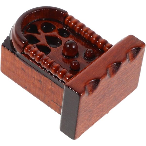 Radio Miniatura Vintage in Legno per Casa di Bambole - Scala 1:12, Decorazione Retrò