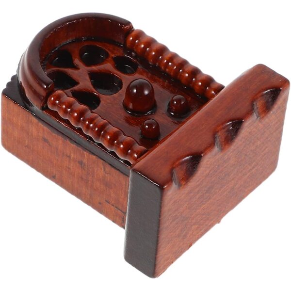 Radio Miniatura Vintage in Legno 1:12 per Casa delle Bambole - Accessorio Decorativo Retro