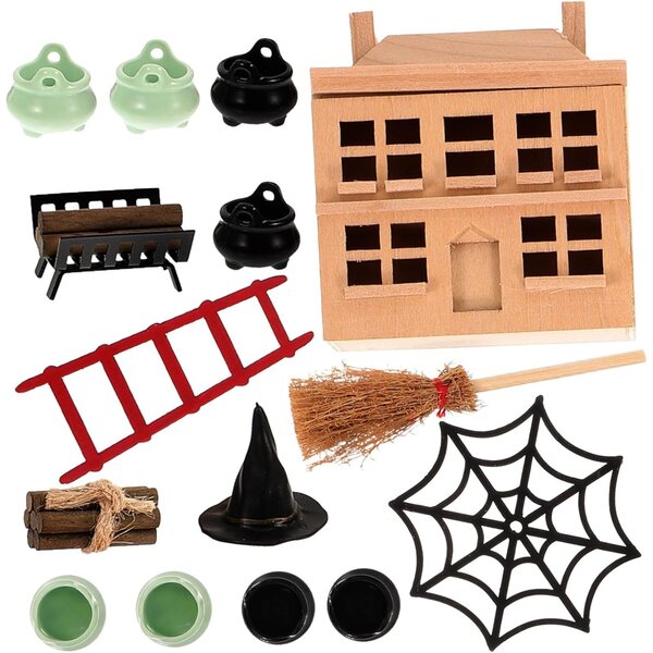 Kit Miniature Decorazioni Halloween per Casa delle Bambole - Accessori Fai da Te