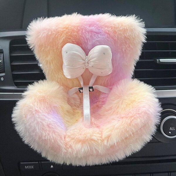 Autositz für Plüschpuppen 10–17 cm mit weichem Kissen und Sicherheitsgurt