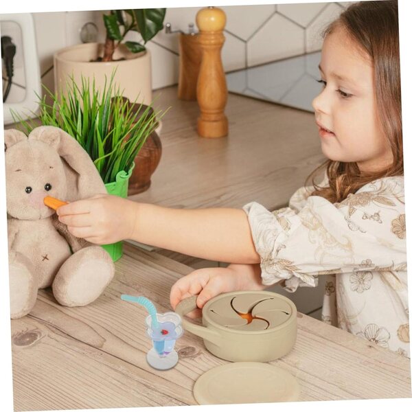 Set 5 Mini Tazze di Succo Decorative in Resina per Casa delle Bambole Realistiche