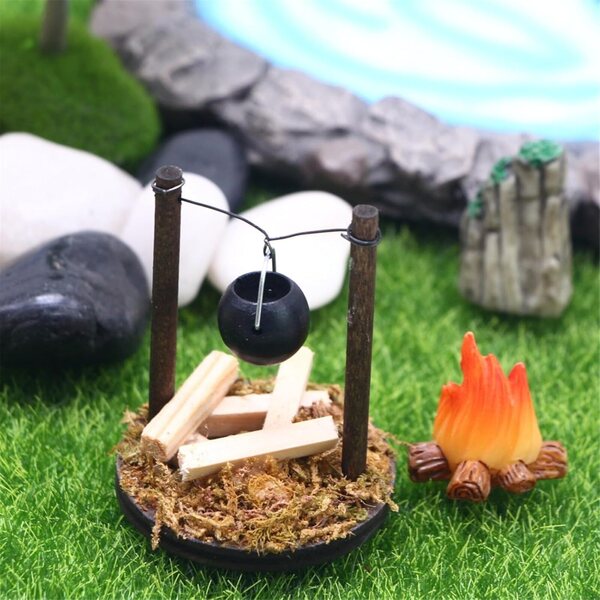 Giocattolo 1:12 Set Pentole e Funghi in Miniatura per Case delle Bambole - Gissroys