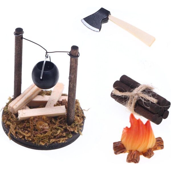 Giocattolo 1:12 Set Pentole e Funghi in Miniatura per Case delle Bambole - Gissroys