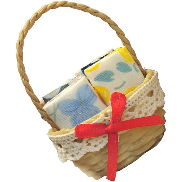 Panier Miniature en Résine per Case delle Bambole - Accessorio Decorativo Realistico